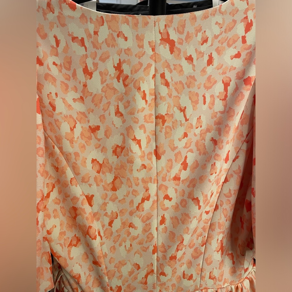 NWT Rachel Coral Floral Mini Dress - Picture 8 of 10